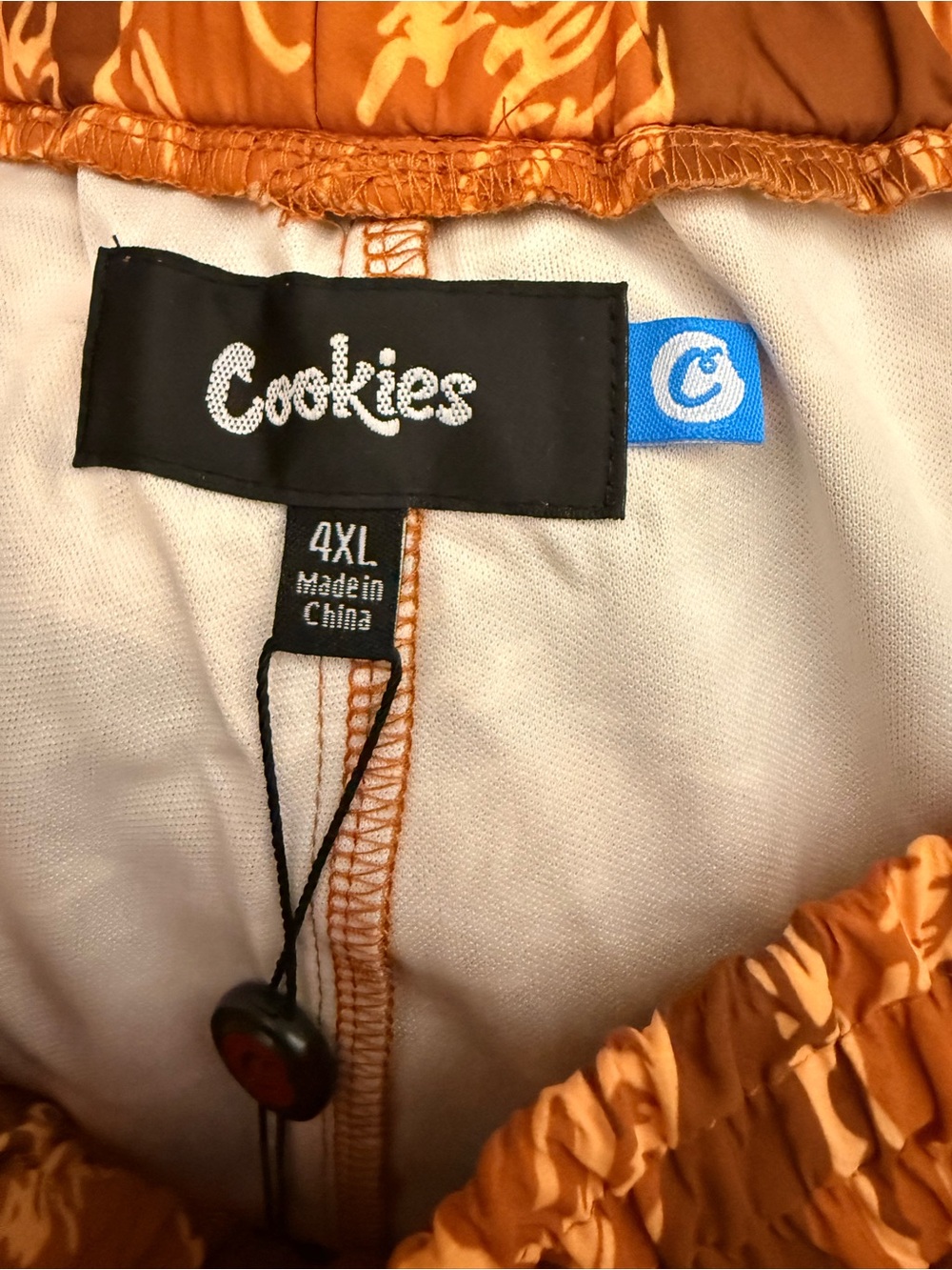 NWT Cookies 4X Orange Tiger-Print Jogger Pants - Unbranded - Picture 5 of 6